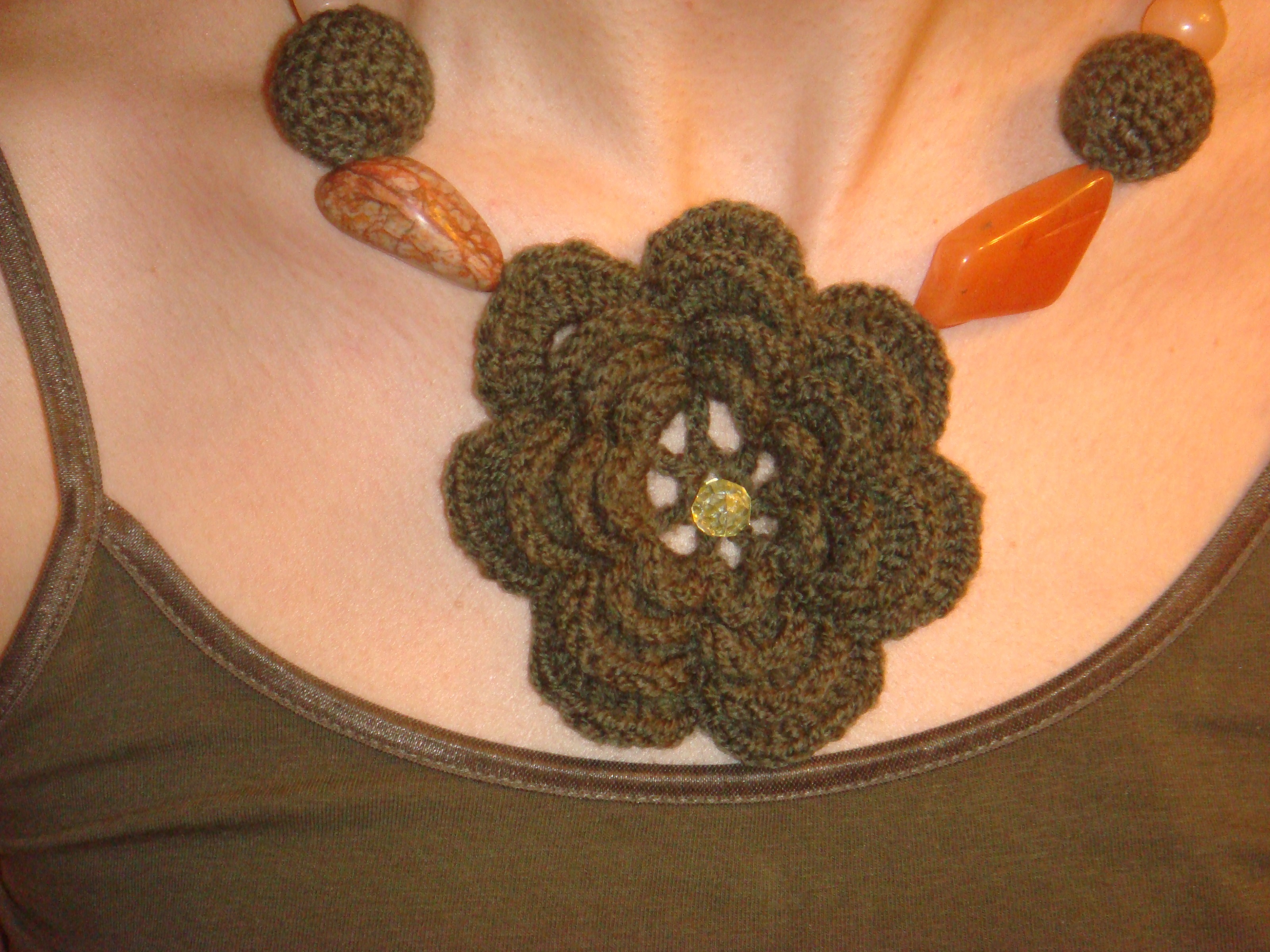 free chrochet necklace Pattern