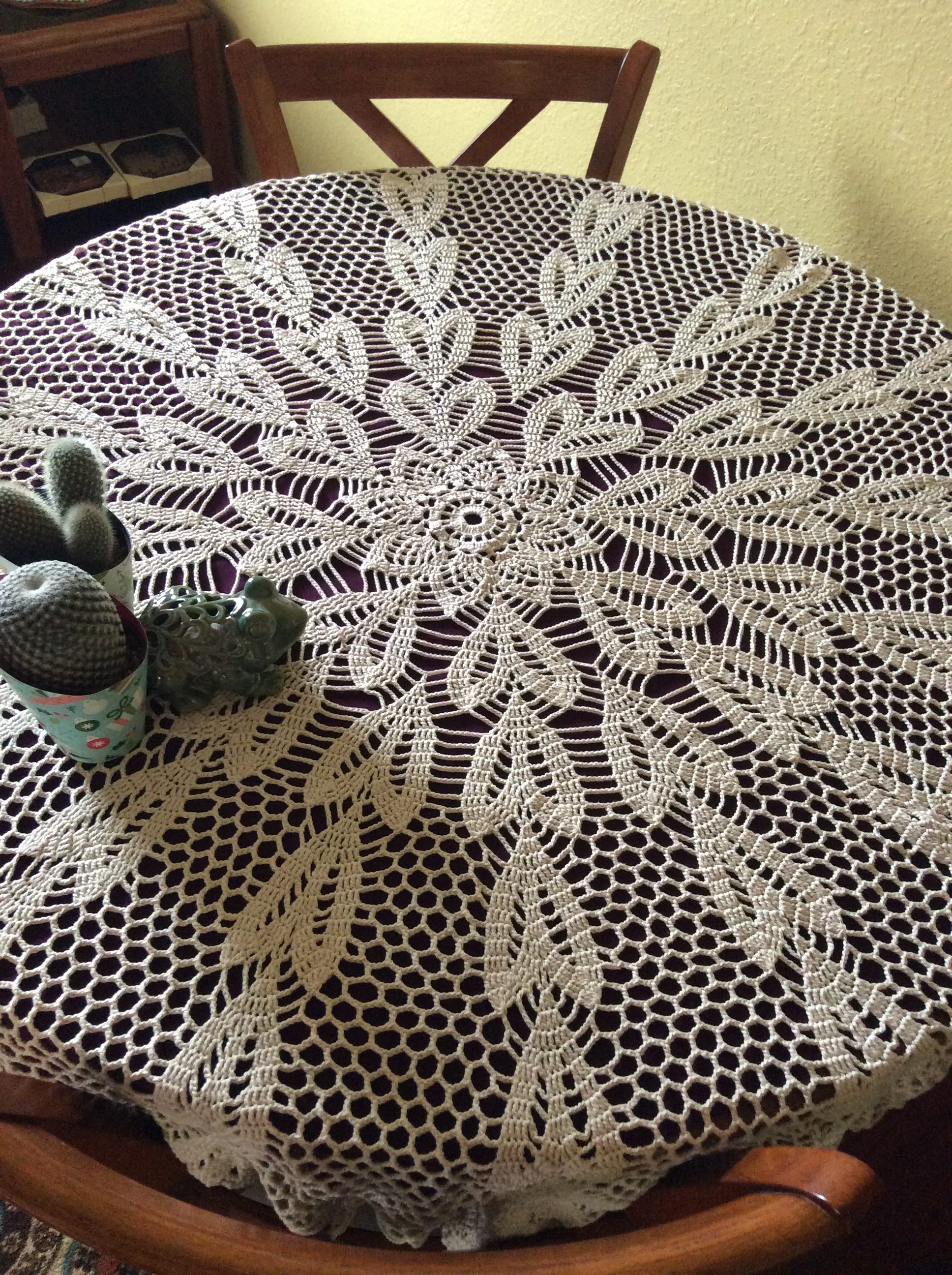 Circular Crochet Table Cloth Free Pattern