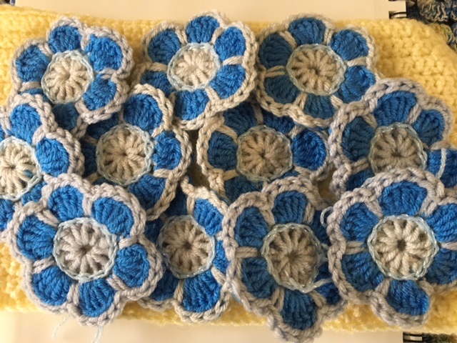 Modular flower crochet pattern