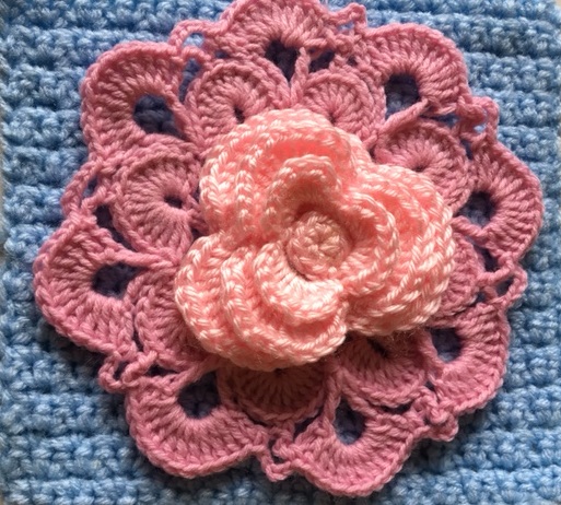 Pink coaster crochet pattern