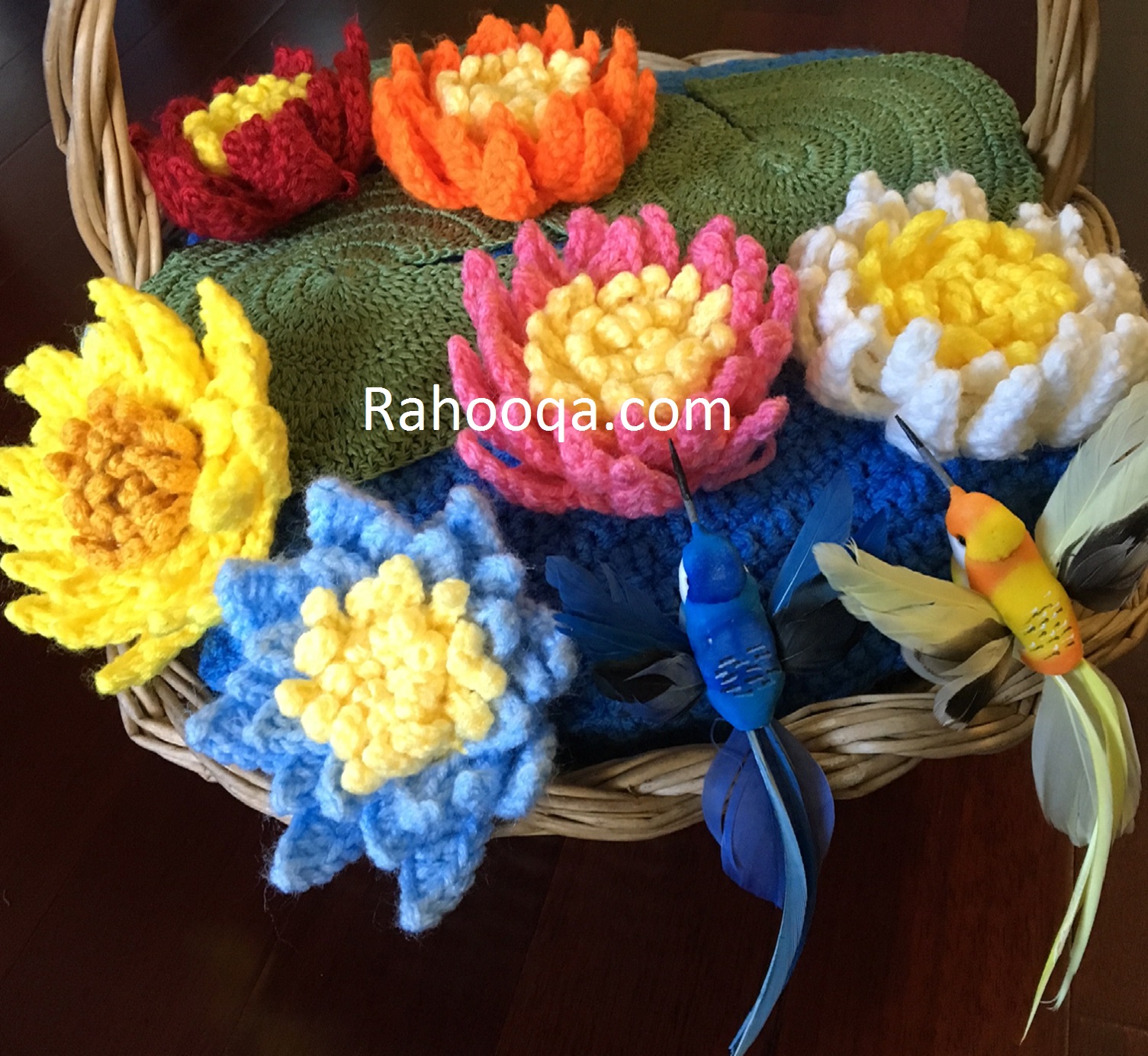 Water lilly crochet flower