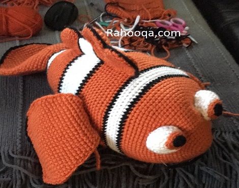 Nemo amigurumi crochet toy Rahooqa